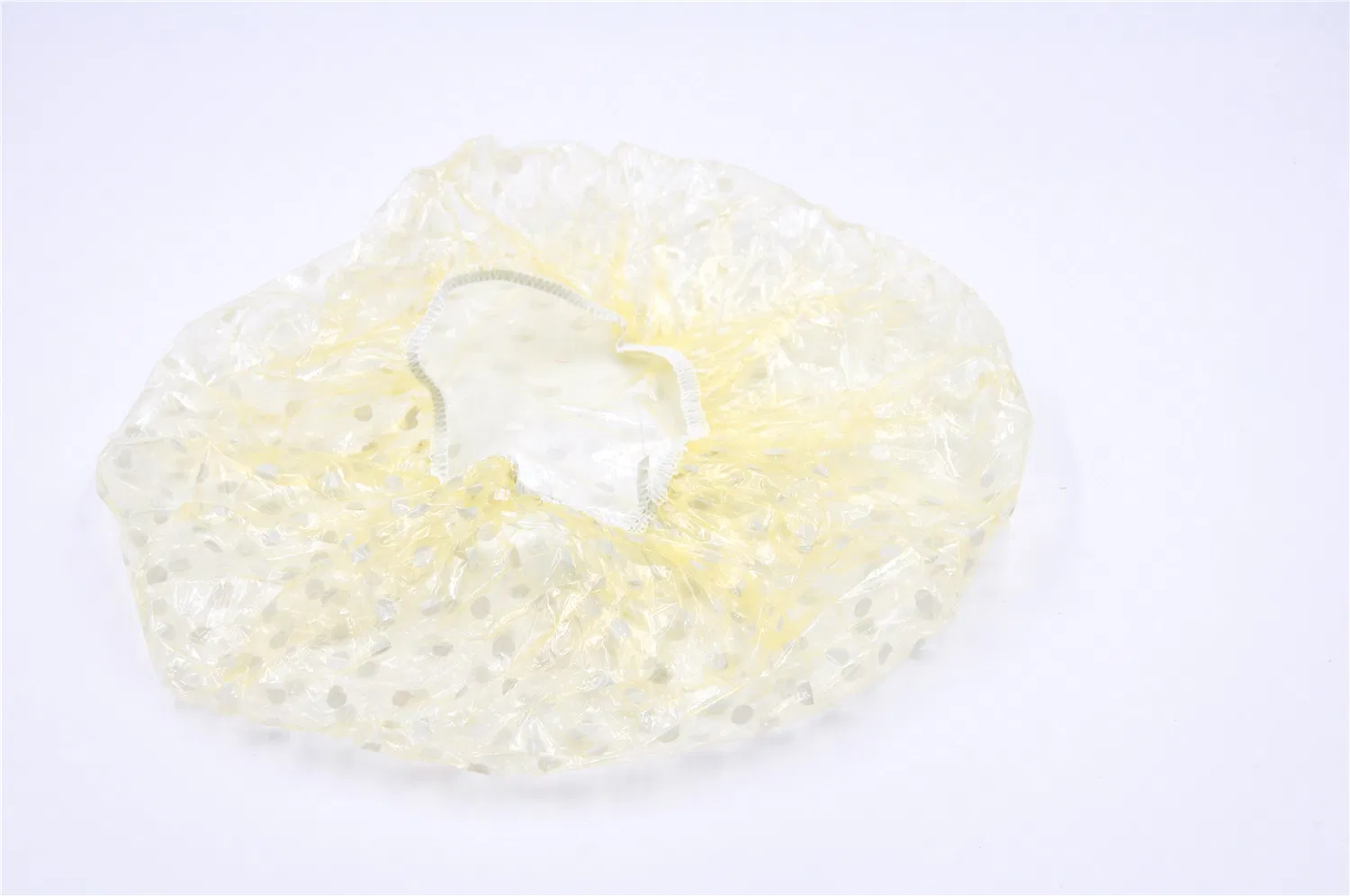 Single Color Transparent Shower Cap Bath Hat Made by Machine