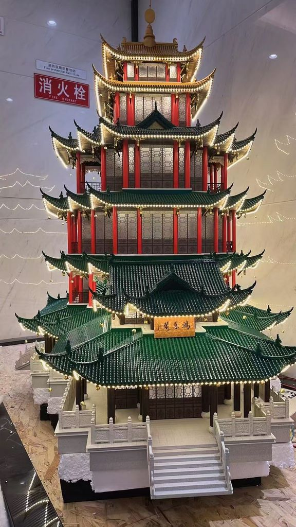 Hand-Made Ancient Architectural Model for Museum Exhibition and Office Decor