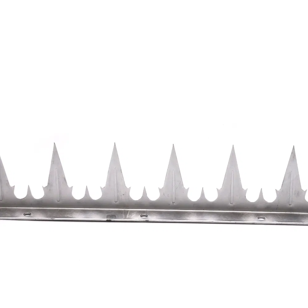 Anti-Climb Security Sharp Razor Galvanized Metal Wall Spikes