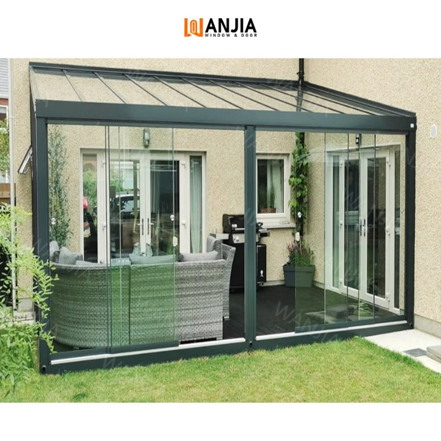 Customized Solarium Sunroom Exterior Glass Room Aluminum Conservatory Sunroom