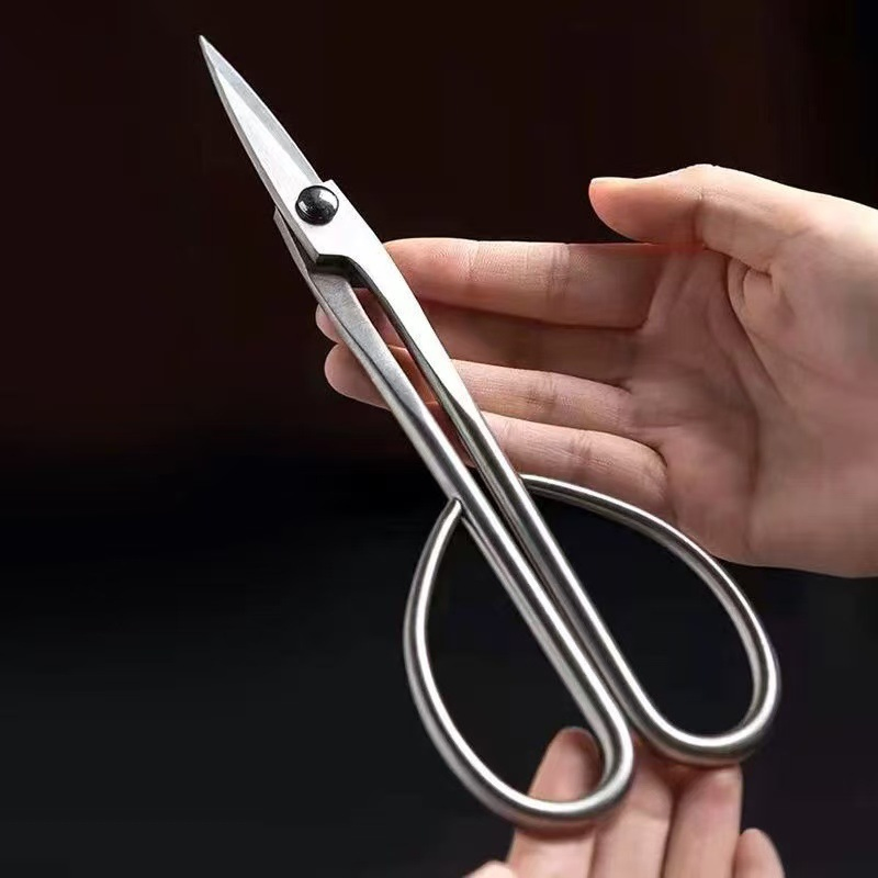 Factory Direct Sale Stainless Steel Bonsai Scissors Shear Small Branch Cutter Pruning Tool for Potted Plants Gardening Scissors