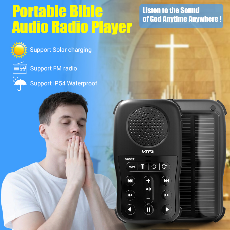Портативный MP3-плеер на солнечной батарее с радио