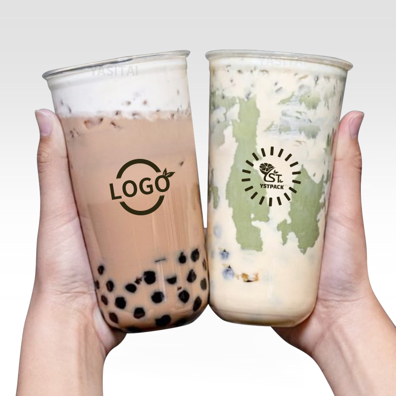 Одноразовый пластиковый стакан для чая Bubble Tea