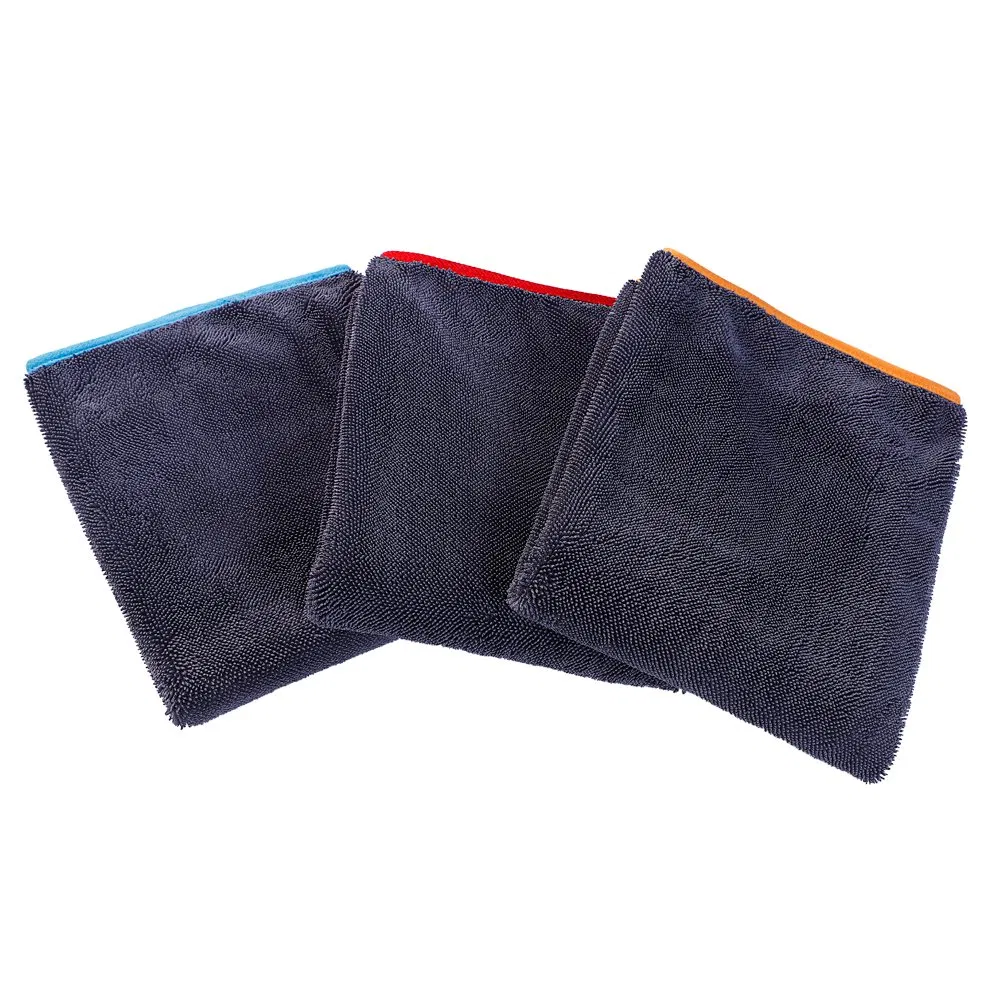 Double Layer Microfiber Towels for Car Wash Auto Detailing Drying Towel