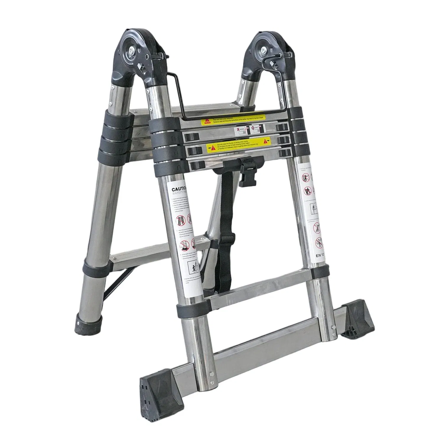 China Factory Supply Stainless Steel Lightweight Portable Folding Extension Ladder for RV