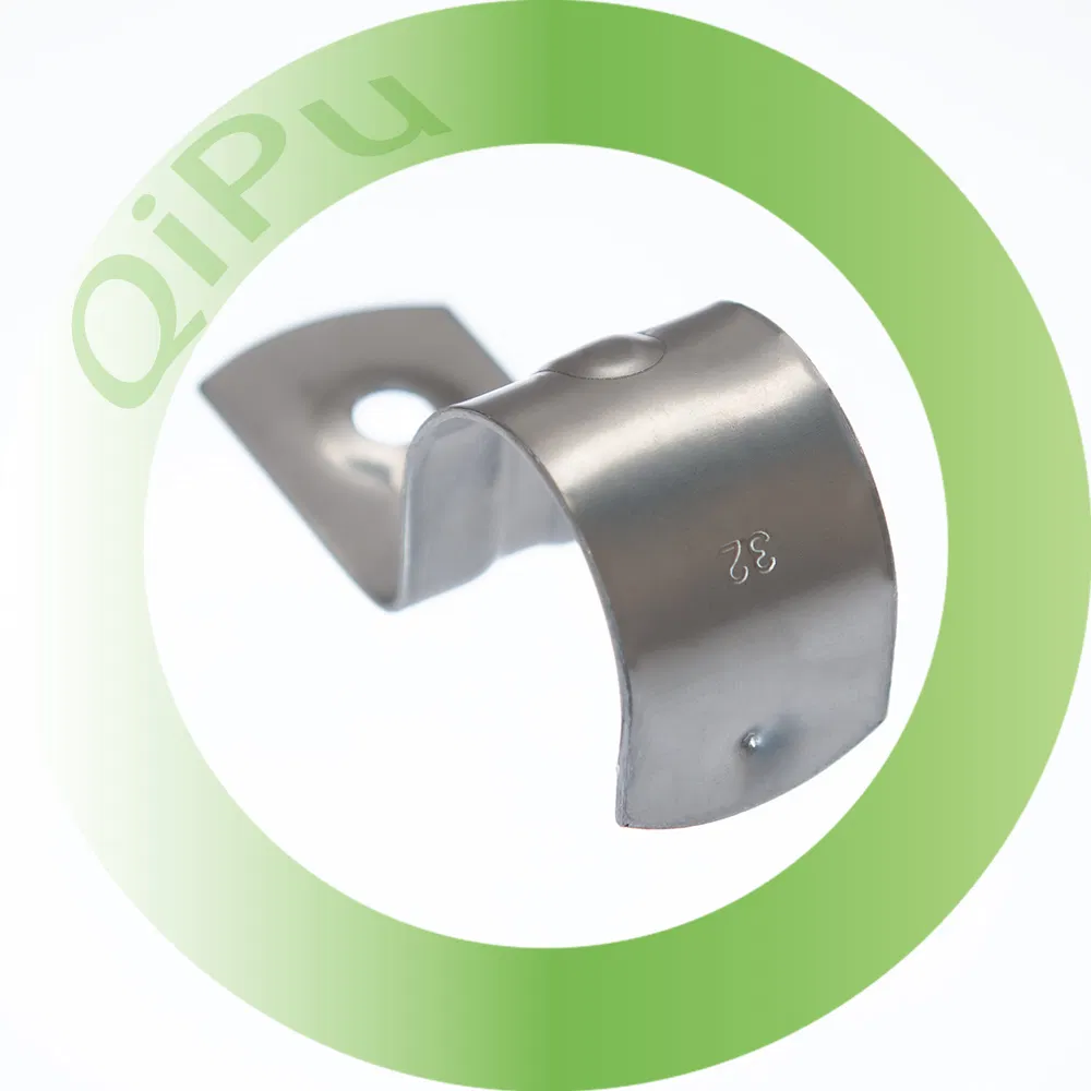 OEM Made in China 316 Steel Stainless 32mm Half Saddle Clamp for Conduit Mounting Pipe U Shape Pipe Clamp