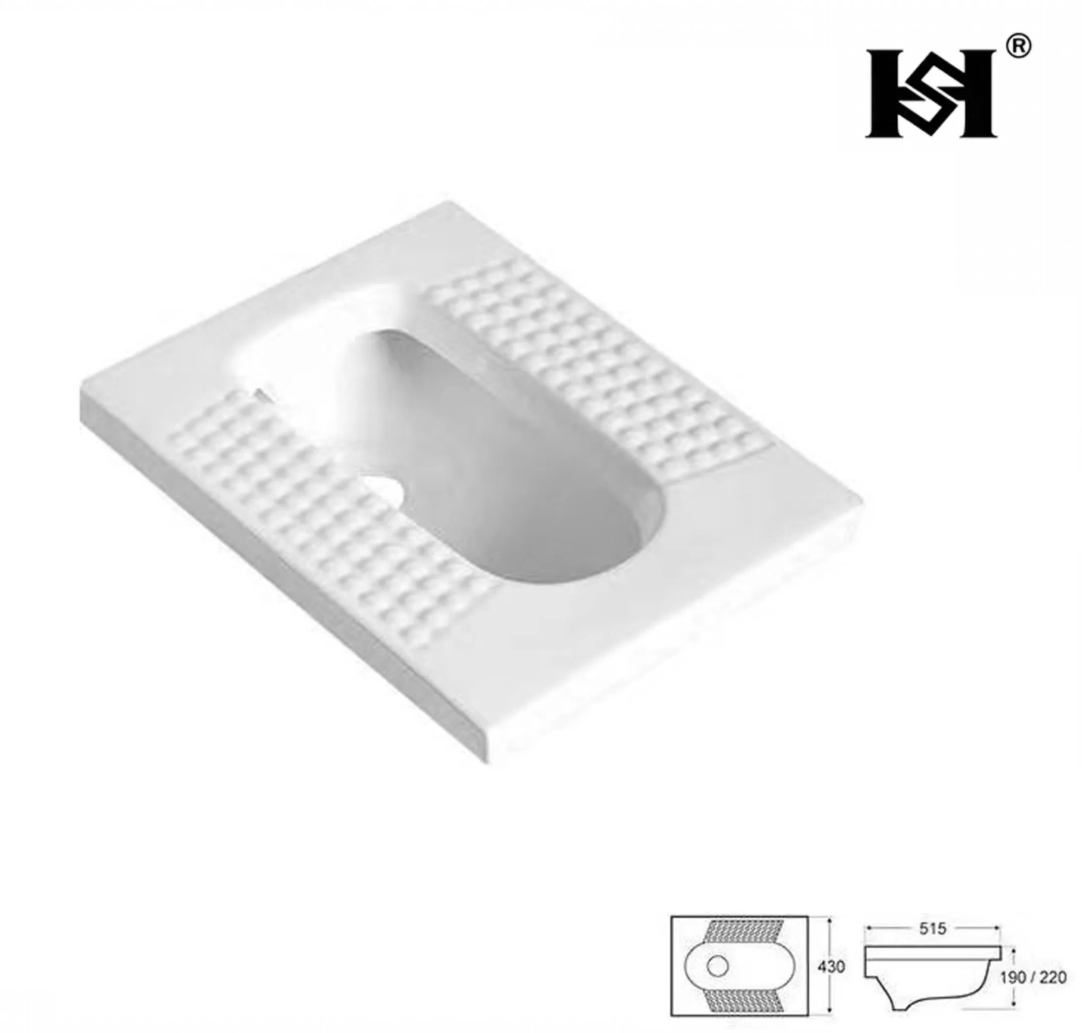 Chinese Sanitary Ware Bathroom Ceramics Wc Squating Pan Wholesale