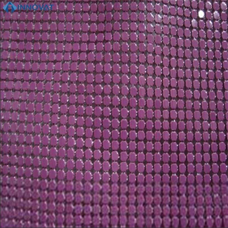 Metal Mesh Sheet Aluminum Sequin Chain Mail Fabric for Create Table Cloth Curtain