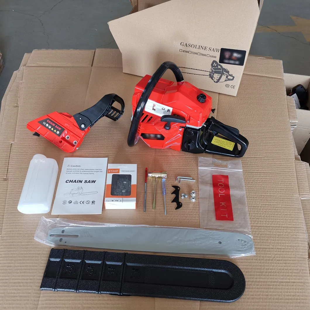 Gasoline 2-Stroken Chainsaw 58cc 3.4HP 22 Inch Bar Fucking Machine