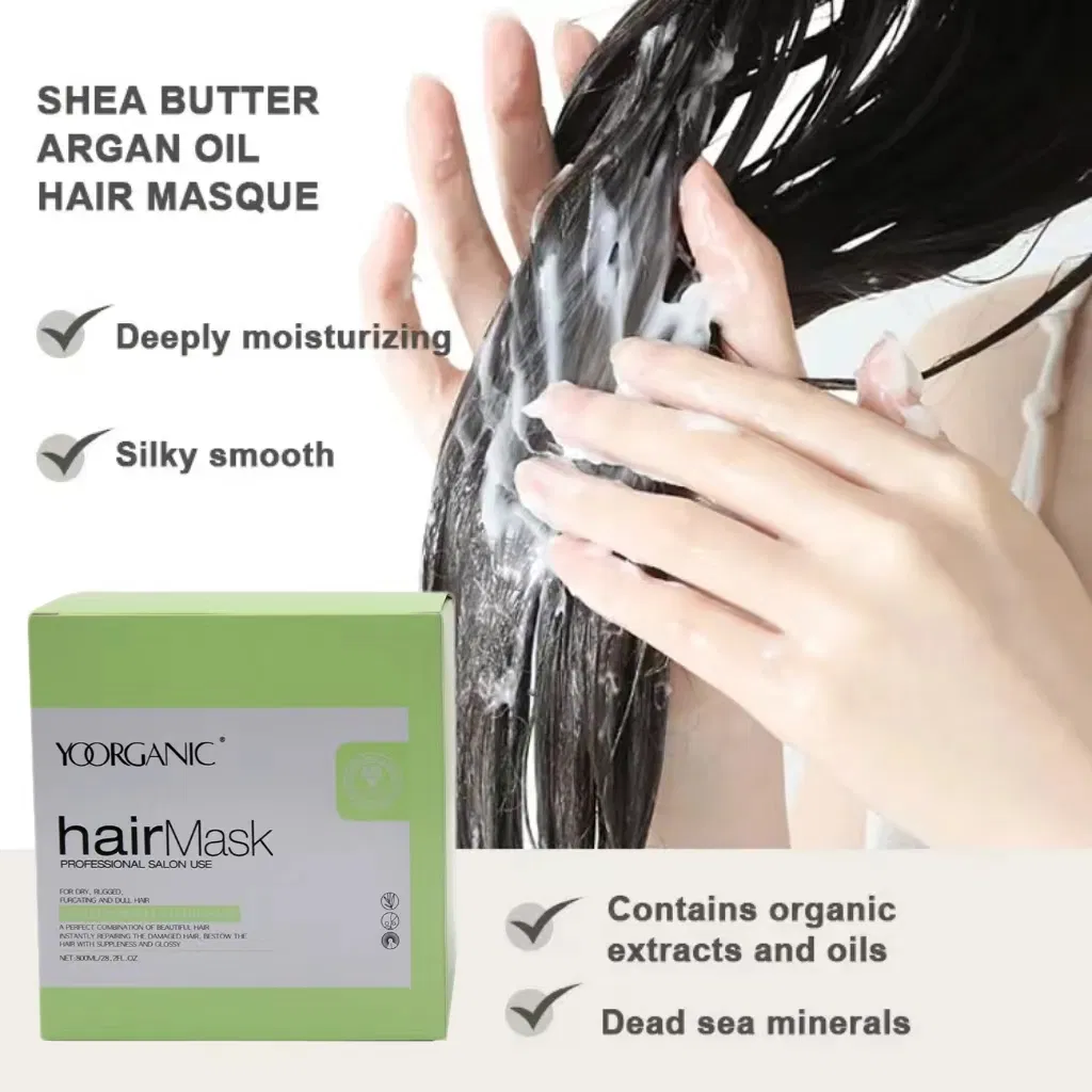 Hair Supple, Healthy and Bright Private Label Hair Mask Plant Essence Vitamin E Hair Conditioner Hair Mask