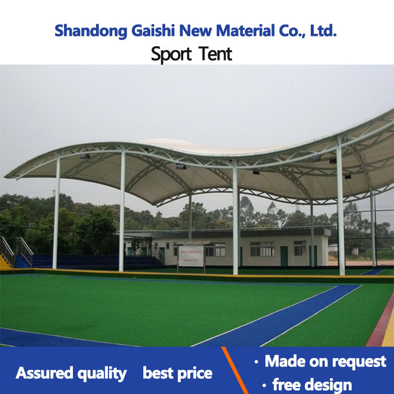 Large Waterproof PVDF Tensioned Structure Sports Roof for Padel Court Stadium