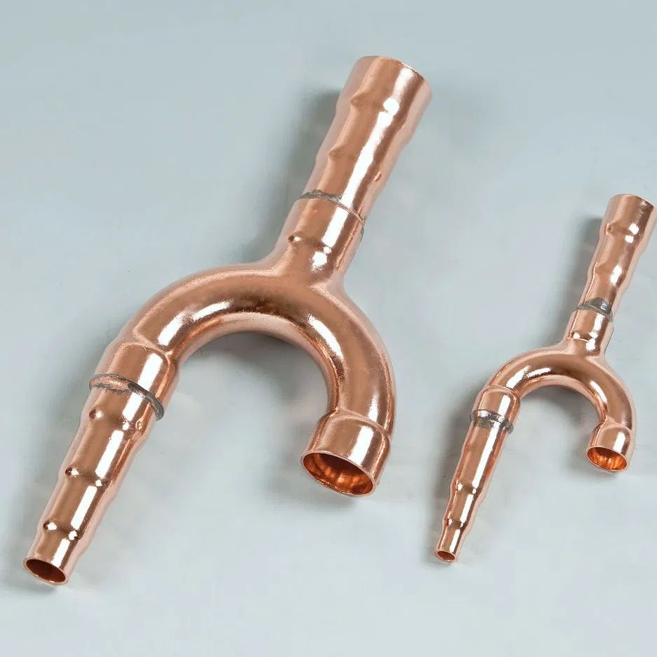 Factory Directly Wholesale Y-Branch Refnet Fitting Copper Branch Pipe Kit