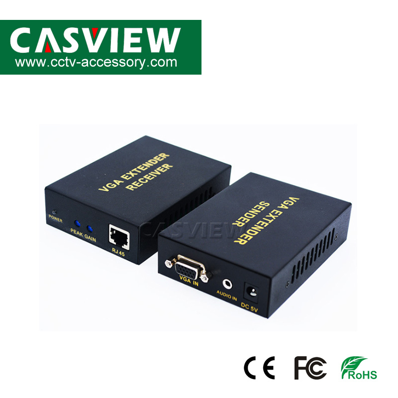 Удлинитель VGA 300м через витую пару Cat5e/6