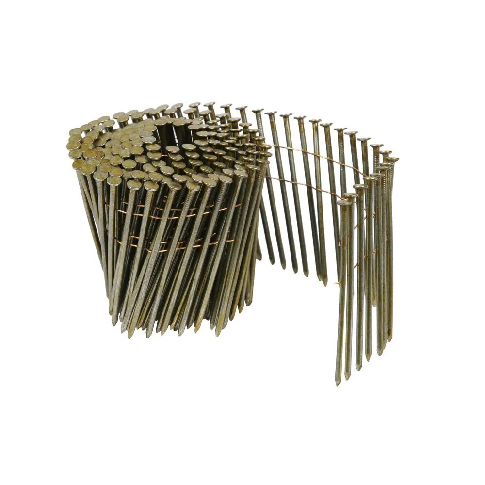 New Smooth Shank Coil Nails for House and Fence Construction