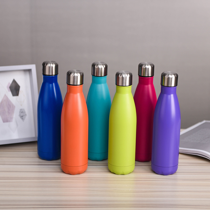 OEM Vacuum Stainless Steel Flask 12oz Cola Shape Thermo Sport Water Bottles