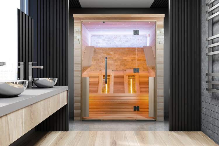 Портативная инфракрасная сауна для дома из дерева
