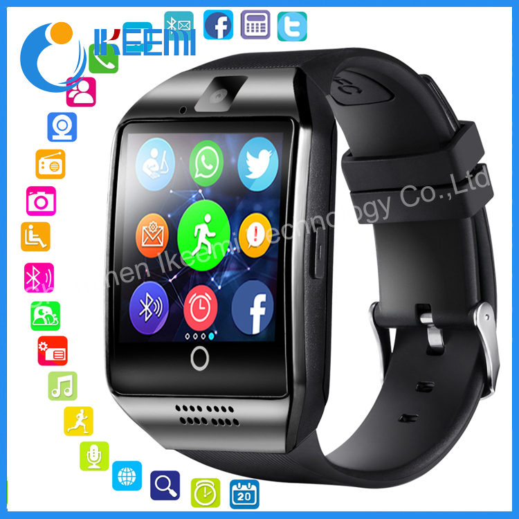 Q18 Bluetooth SIM 2018 Passometer with Touch Screen Camera Support TF Card Smartwatch