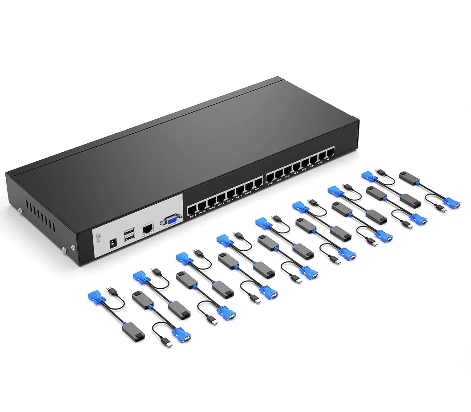 Коммутатор KVM 8/16 портов VGA по CAT6