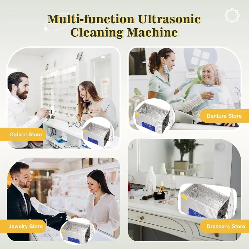 40kHz Household Industrial Washing Machine Ultrasonic Cleaner for Dental Tools for Lab