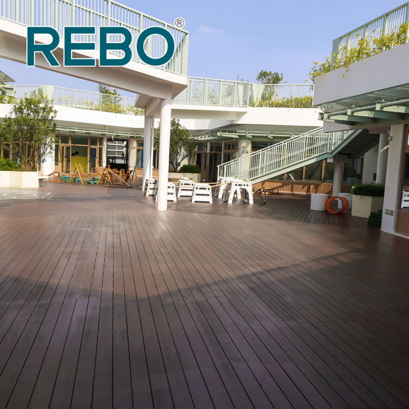 European Standard E1 Strand Woven Bamboo Wooden Flooring Outdoor