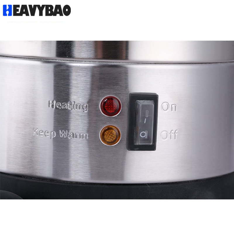 Heavybao CE CB Electric Stainless Steel Double Layer Catering Buffet Hot Water Urn Boiler