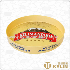 Chinese High Quality Durable Plastic Round Serving Tray with Anti-Slip Finishing