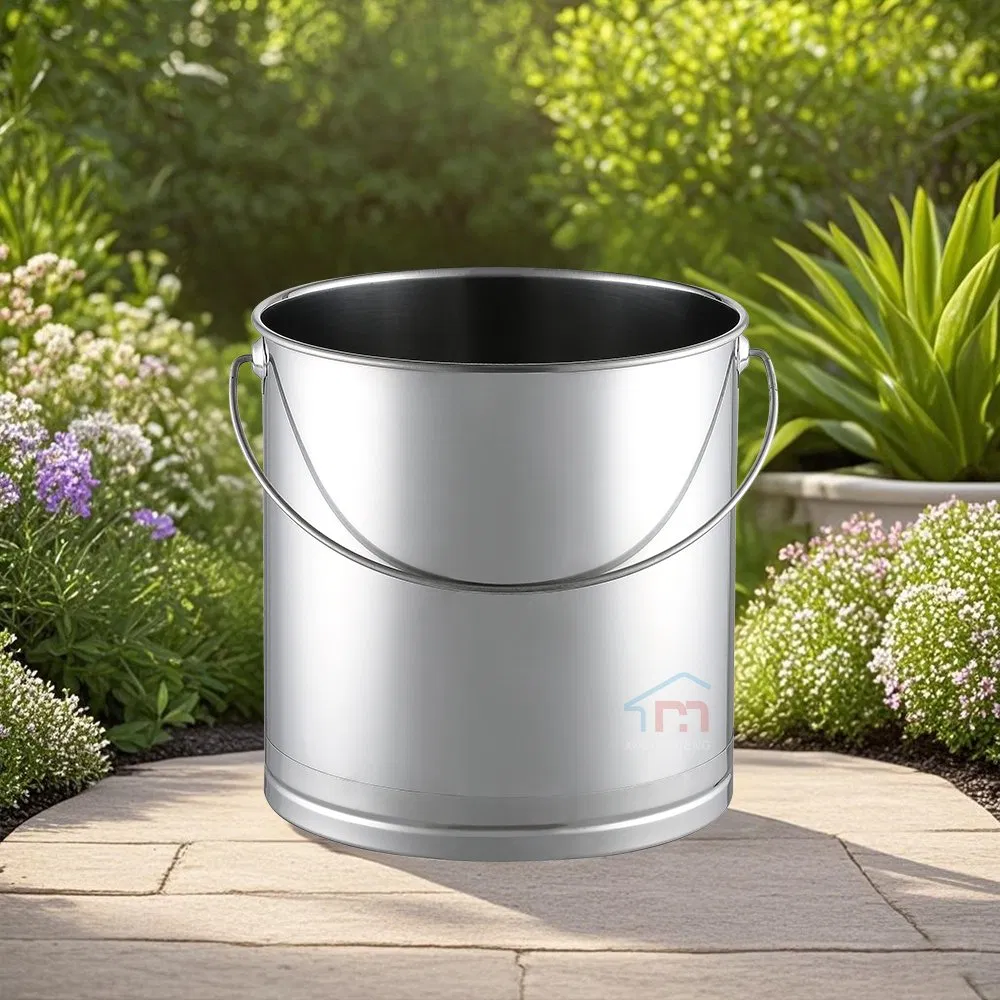 Нержавеющее ведро для воды и льда Xiangsheng с крышкой