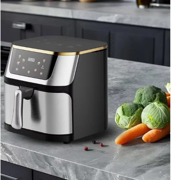 10L Large Capacity Air Fryer Home Appliances Multifunctional Square Electric Digital Touch Display 10 Liter Big Air Fryer