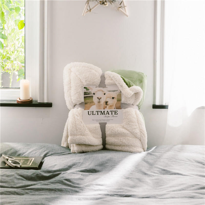 Microfiber Soft Chunky Animal Skin Design Faux Fur Blanket Printing Sherpa Throw Blanket