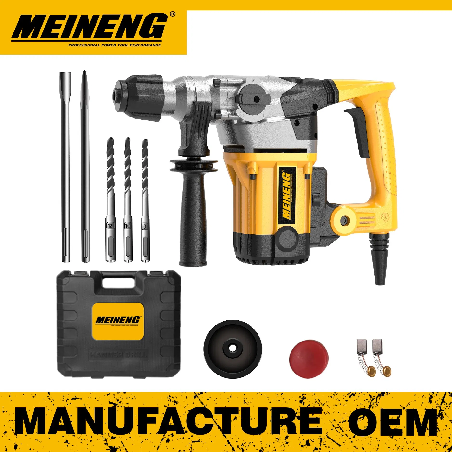 Перфоратор 3009A Heavy-Duty для бетона, 1050Вт, 10Дж