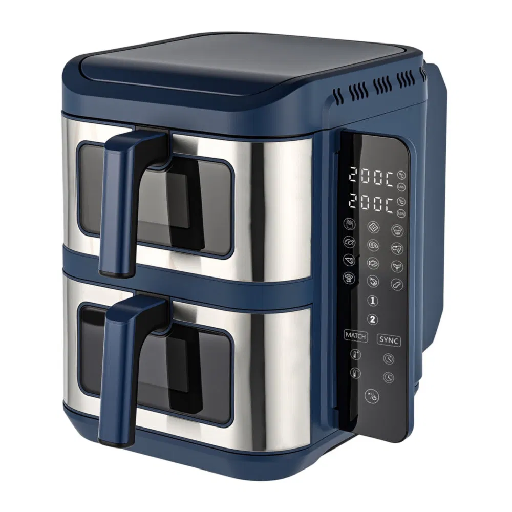 Stylish 11L OEM Custom Double-Stack Home Digital Air Fryer for Family Gatherings