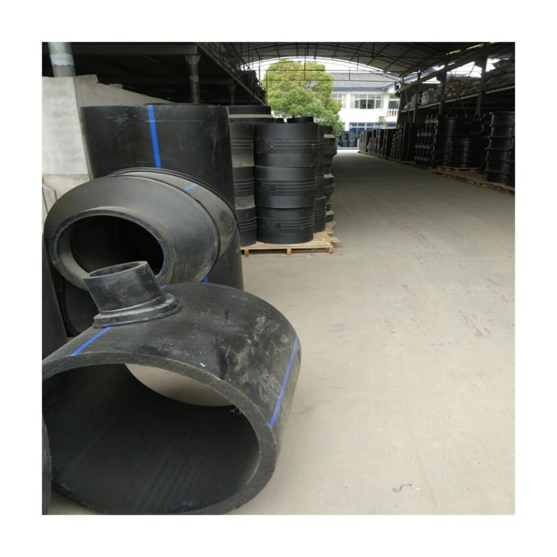 Zhongcai Pipe Fittings PE Equal Tee Welding Plastic Tube for Water Supply