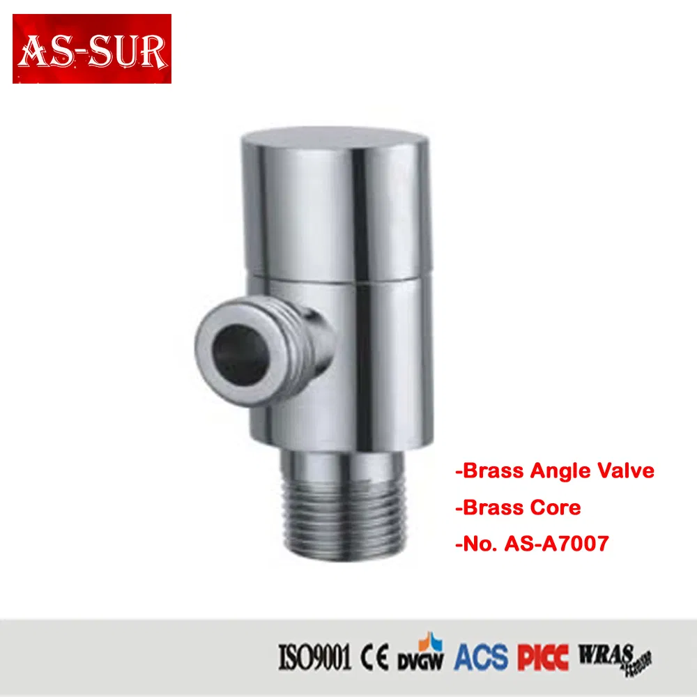 Polished Chrome Plated Brass Angle Valve with Filter A7004
