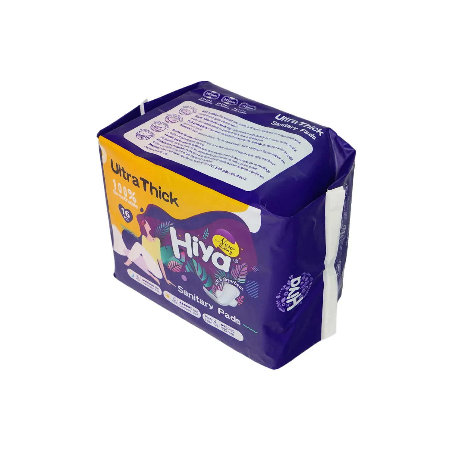 Ultra Thick Sanitary Napkins Long Pads for Night Using