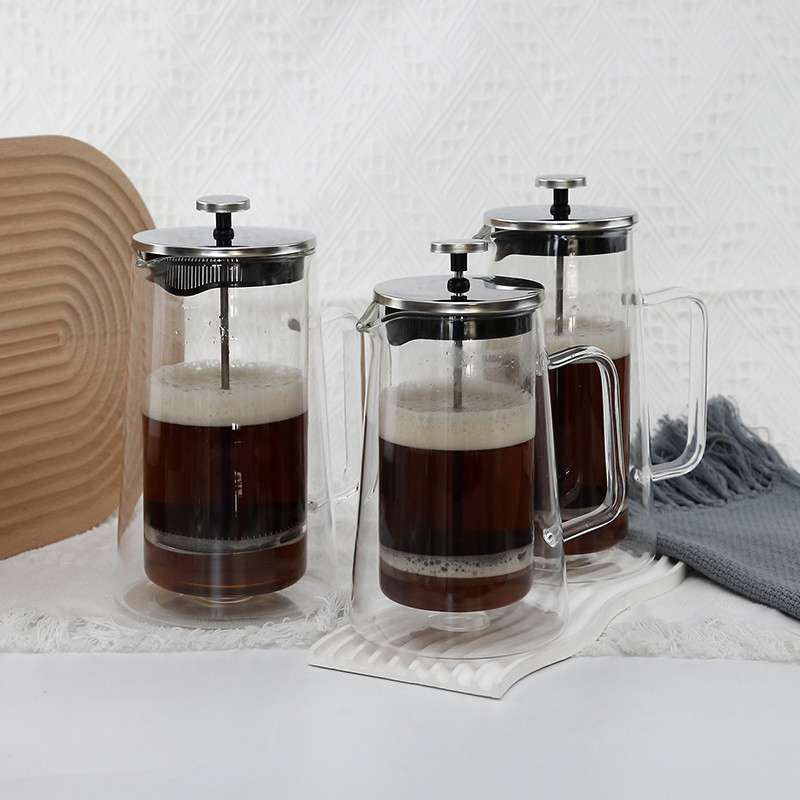 Френч-пресс из жаропрочного боросиликатного стекла