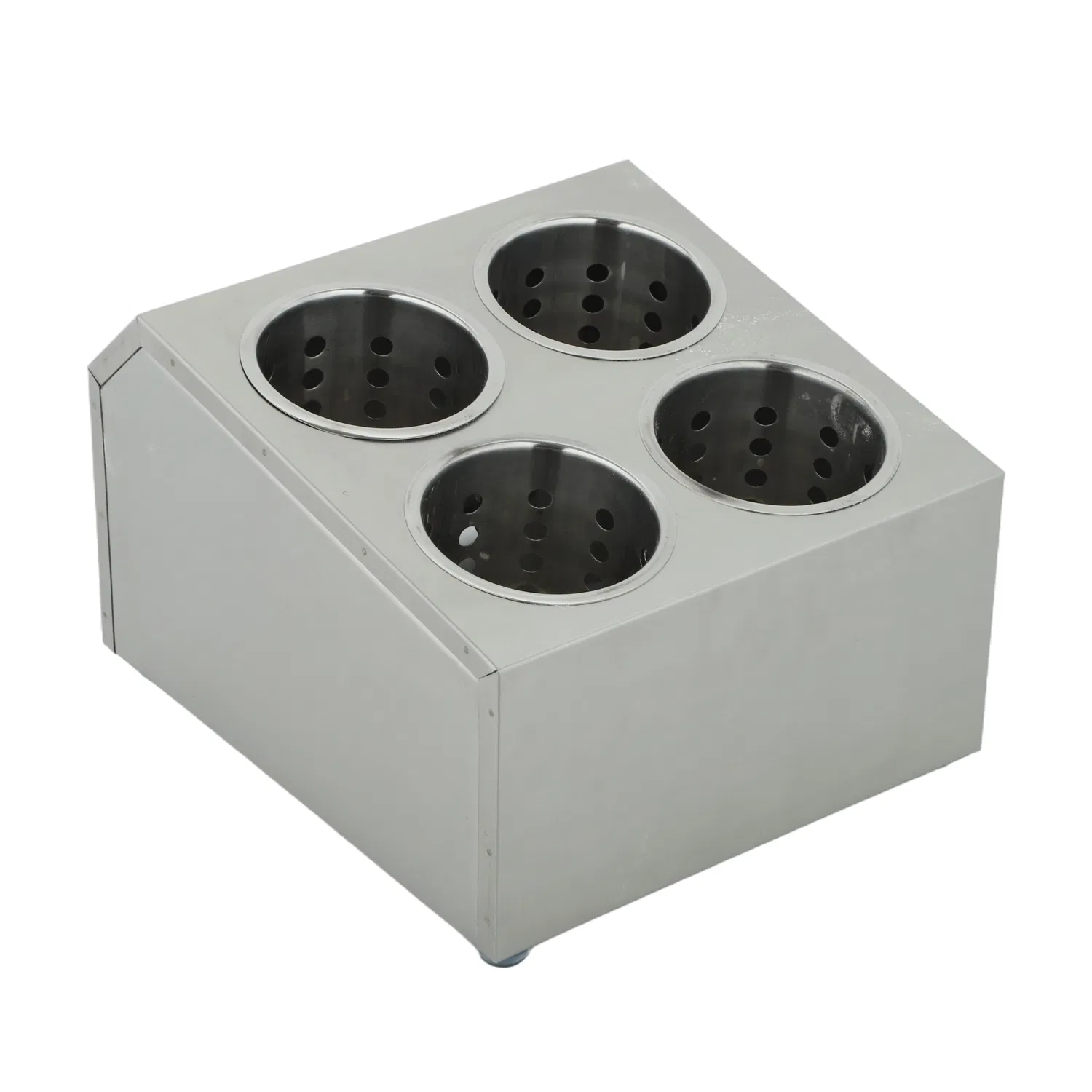 Wholesale Stainless Steel Spoon Fork Silverware Holder Buffet Restaurant Cutlery Organizer