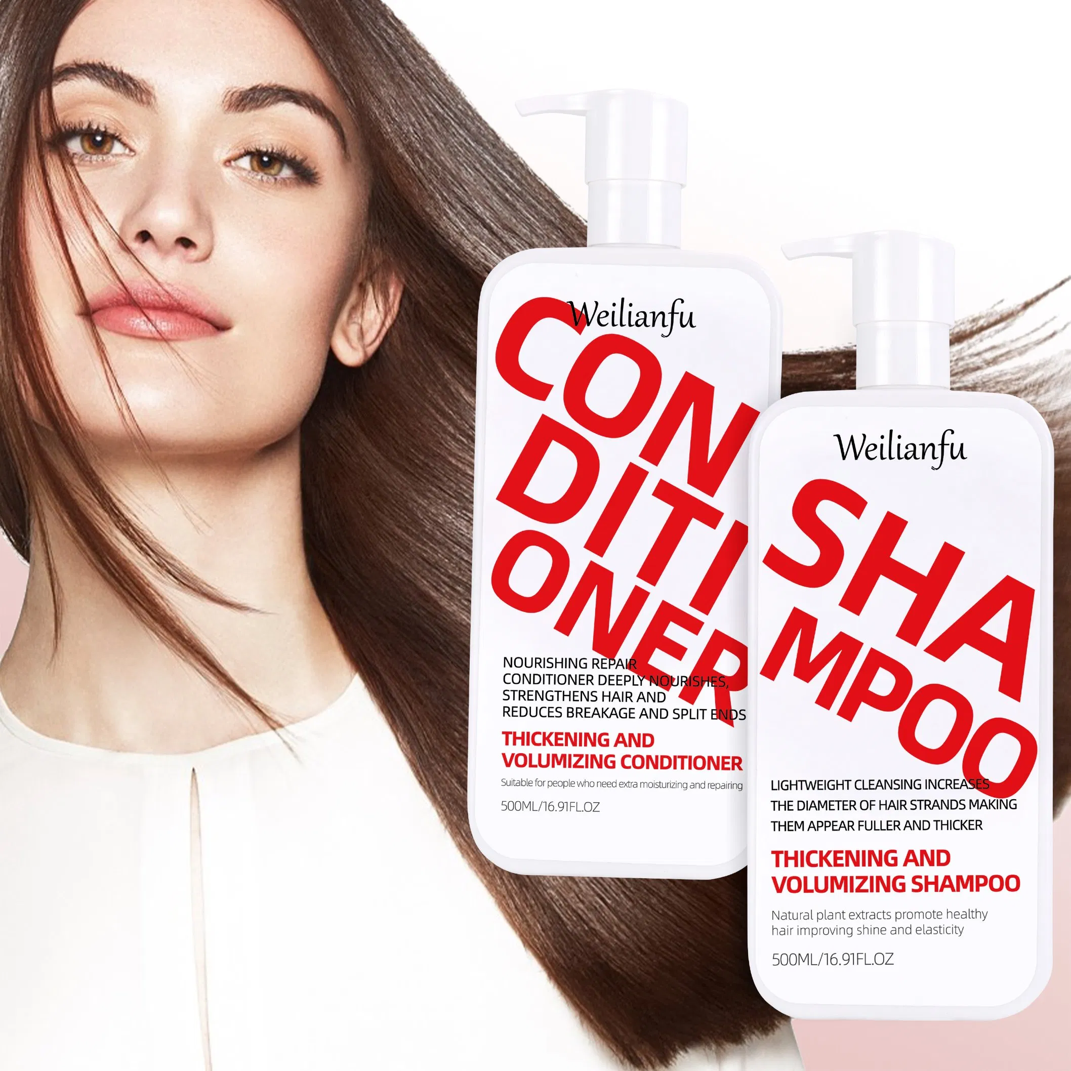 Customized Thickening Volume Hair Shampoo & Conditioner Oil Control for Lightweight, Refreshing Feel Sulfate Free Formula for Healthy, All Type Hair