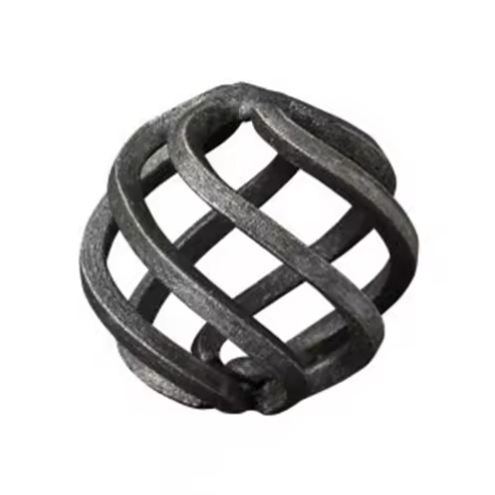 Wind Resistant Reinforced Wrought Iron Fence Outdoor Durable Load Bearing Hanging Basket