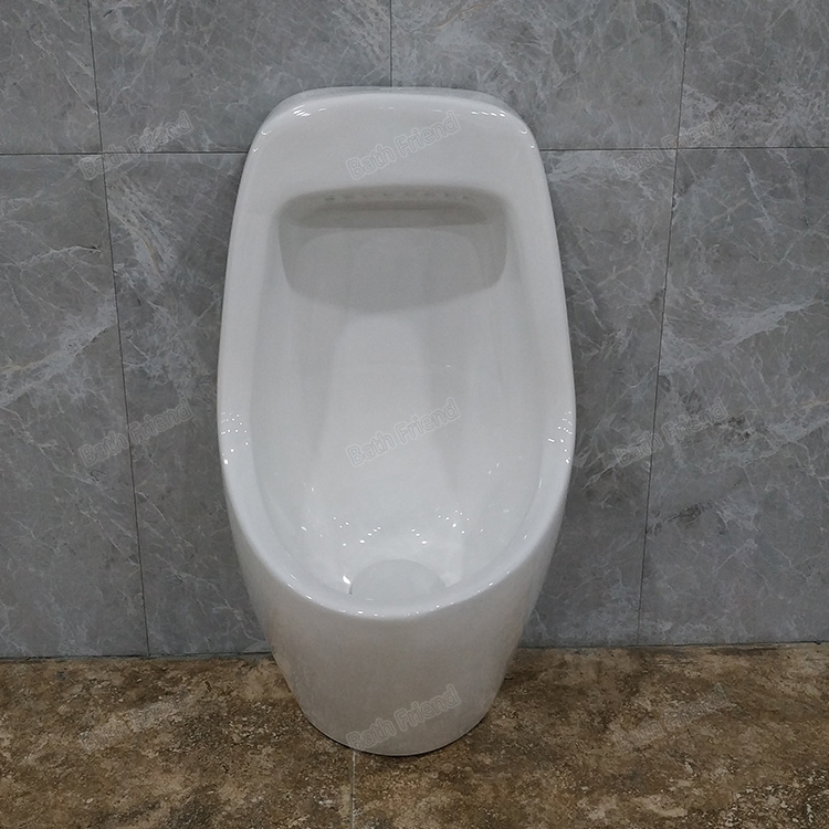 Super Mall Hotel Used Top Spud Flush Valve Waterless Hanging Toilet Ceramic Urinals with Installation Screws