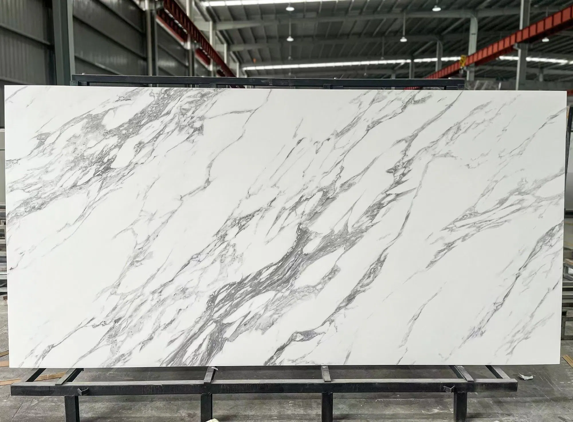 Luxury Matte Glazed Porcelain Wall Floor Tile 3200X1600X12mm Italy Marble Look for Outdoor Dining Living Room Garden Hall Use