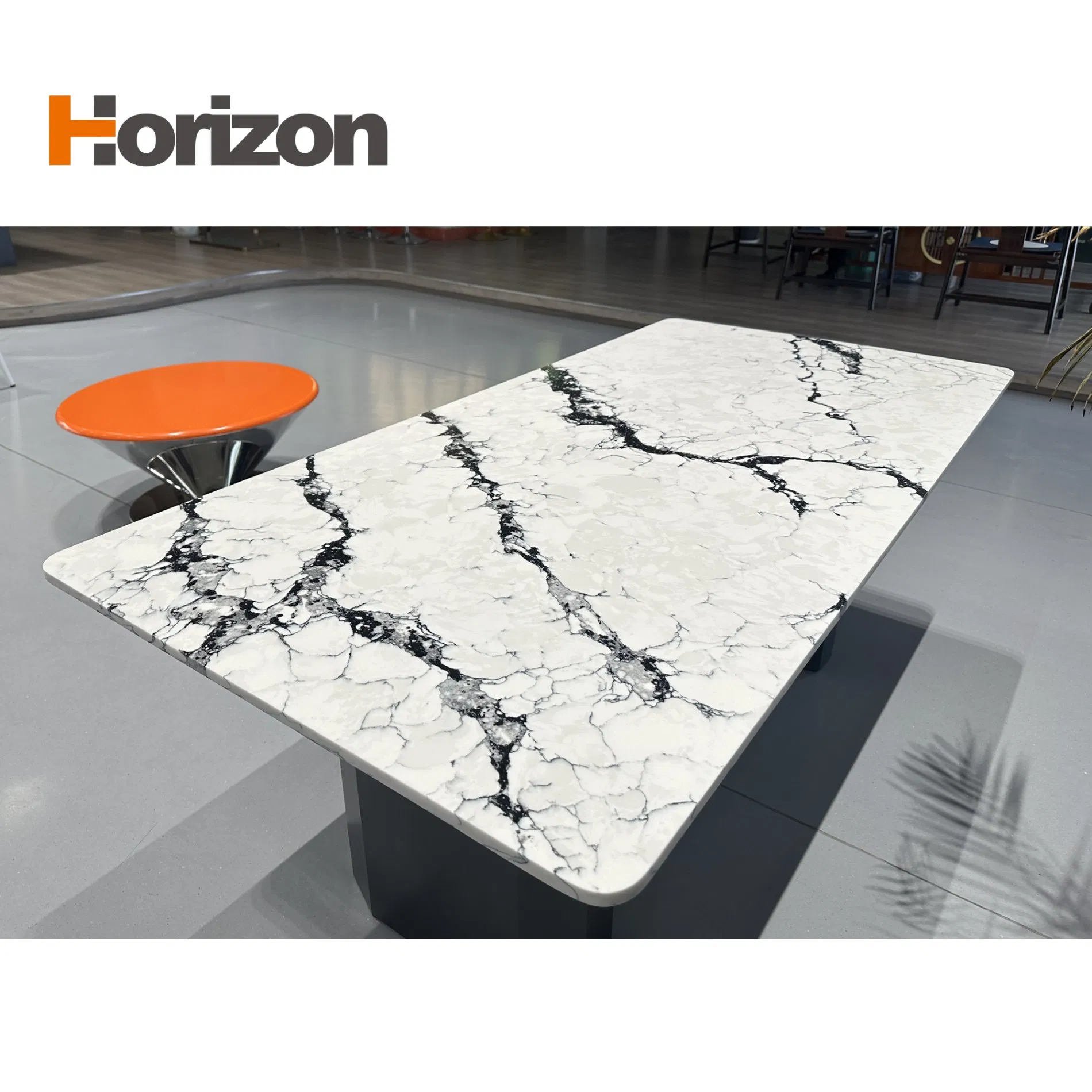 Durable Stone Black Patterns Calacatta Slabs Quartz Jade for Countertops