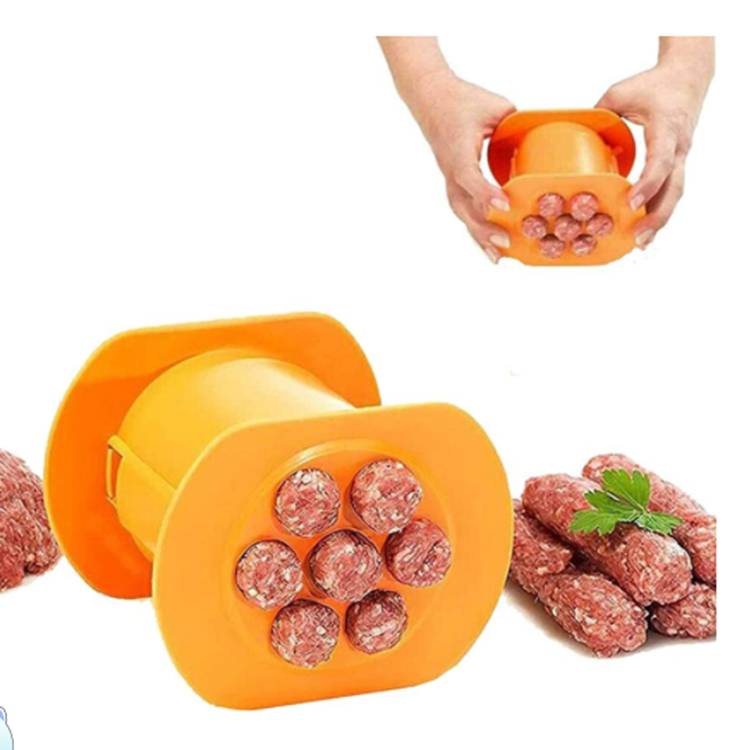 Barbecue Grilling Meat Strip Squeeze Hot Dog Cevapcici Maker Stuffed Sausages Mold