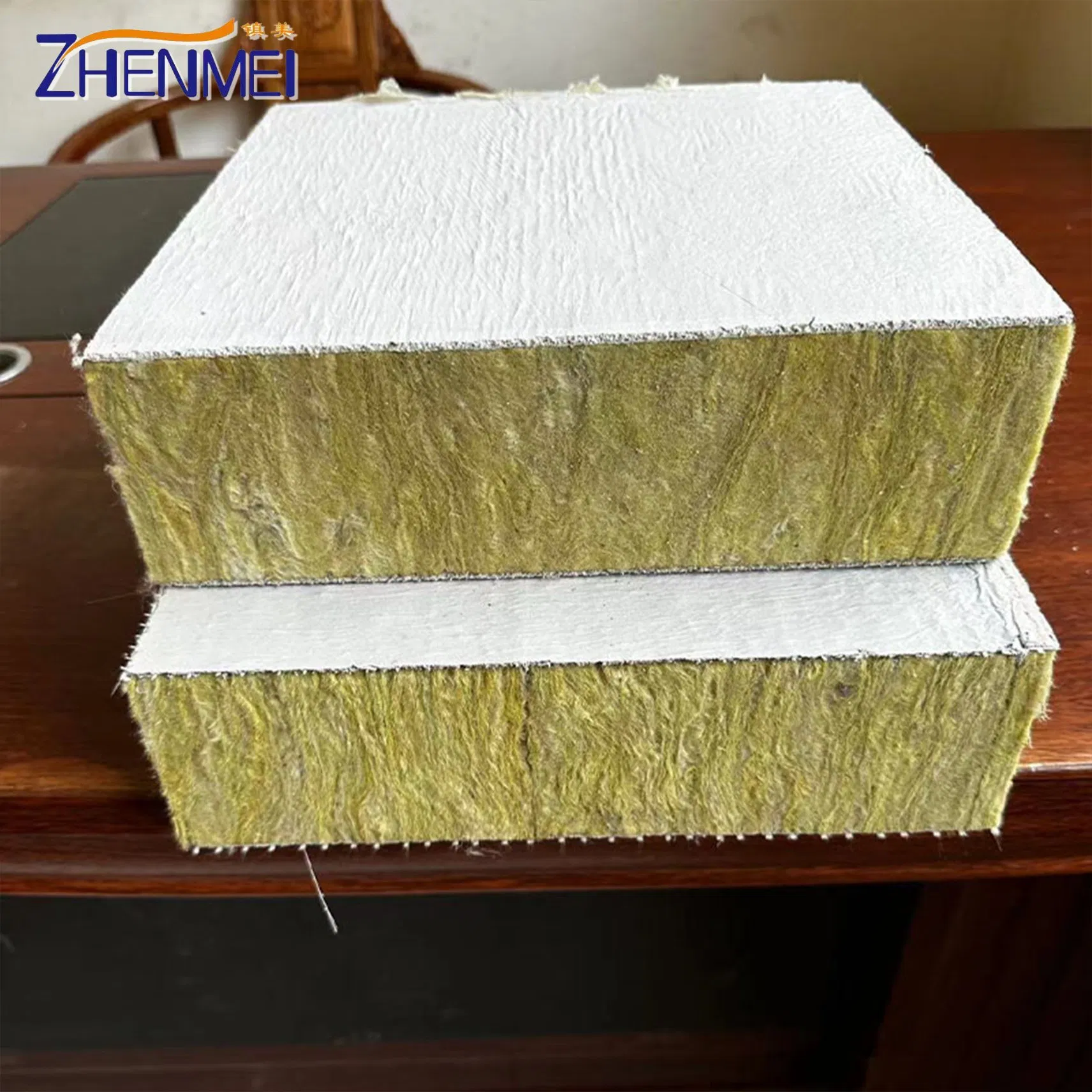 Fire Resistance Boom High Temperature Mineral Composite Rock Wool Board