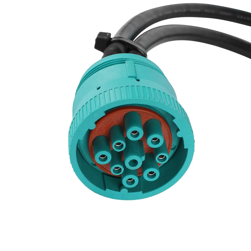 Универсальный кабель-переходник SAE J1939 9-pin / 16-pin с кронштейнами и зуммером