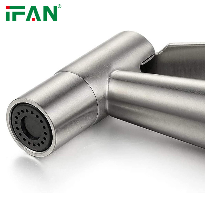 Ifan Bathroom Accessories Bidet Toilet Spray 304 Stainless Steel Shattaf Single Hole Bidet Sprayer