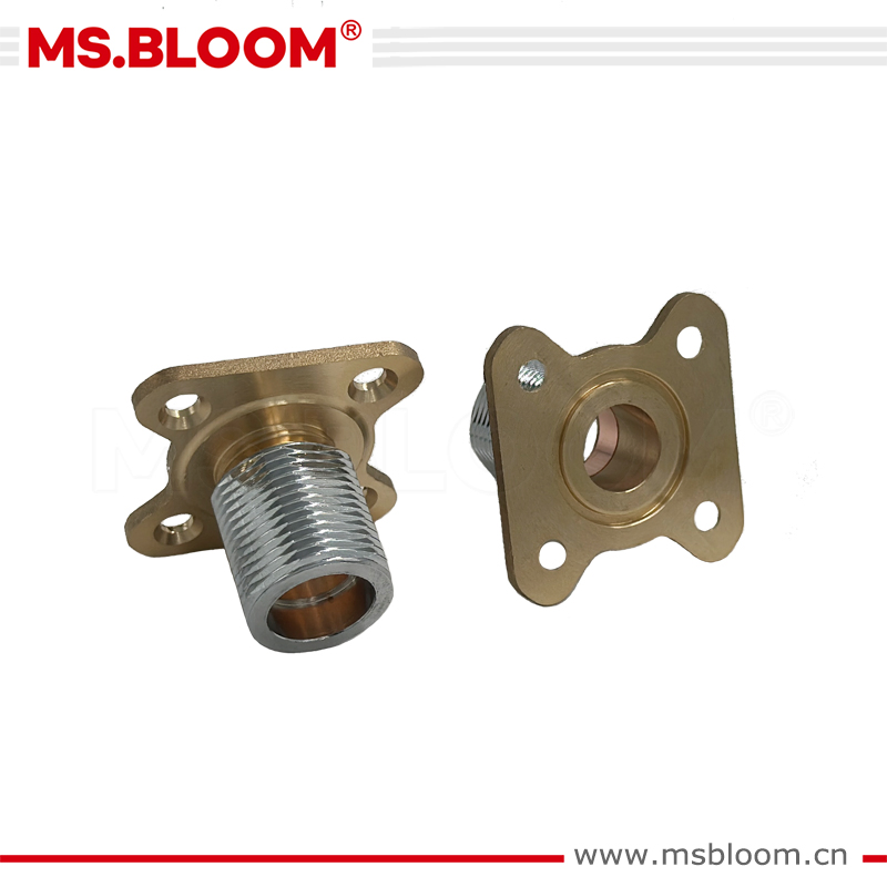 Brass Wall Brackets Shower Fixing Plate Concealed for Exposed Bar Valve 150mm