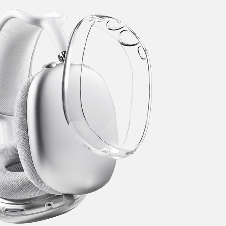 Чехол для AirPods Max, прозрачный TPU, защита от пыли