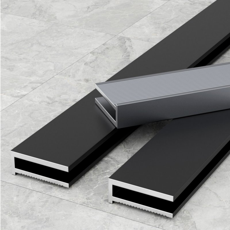 Aluminum Baseboard Skirting Kickboard, Milk White Finishes Available Worldwide, Customizable