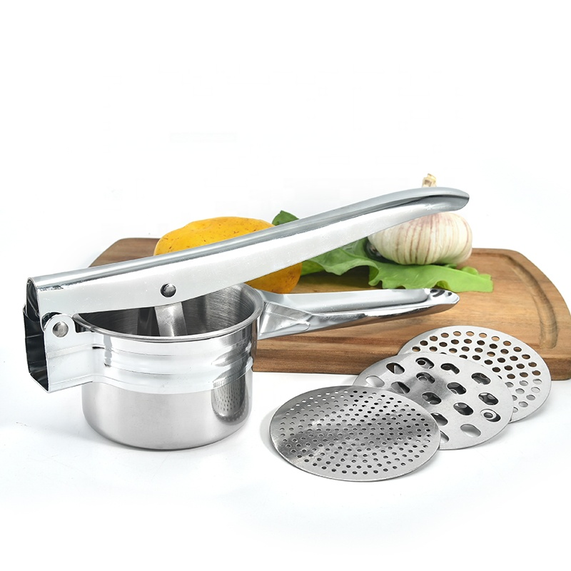 Home Using Sets Multi-Functional Tools Masher 3 Interchangeable Fineness Discs Potato Ricer