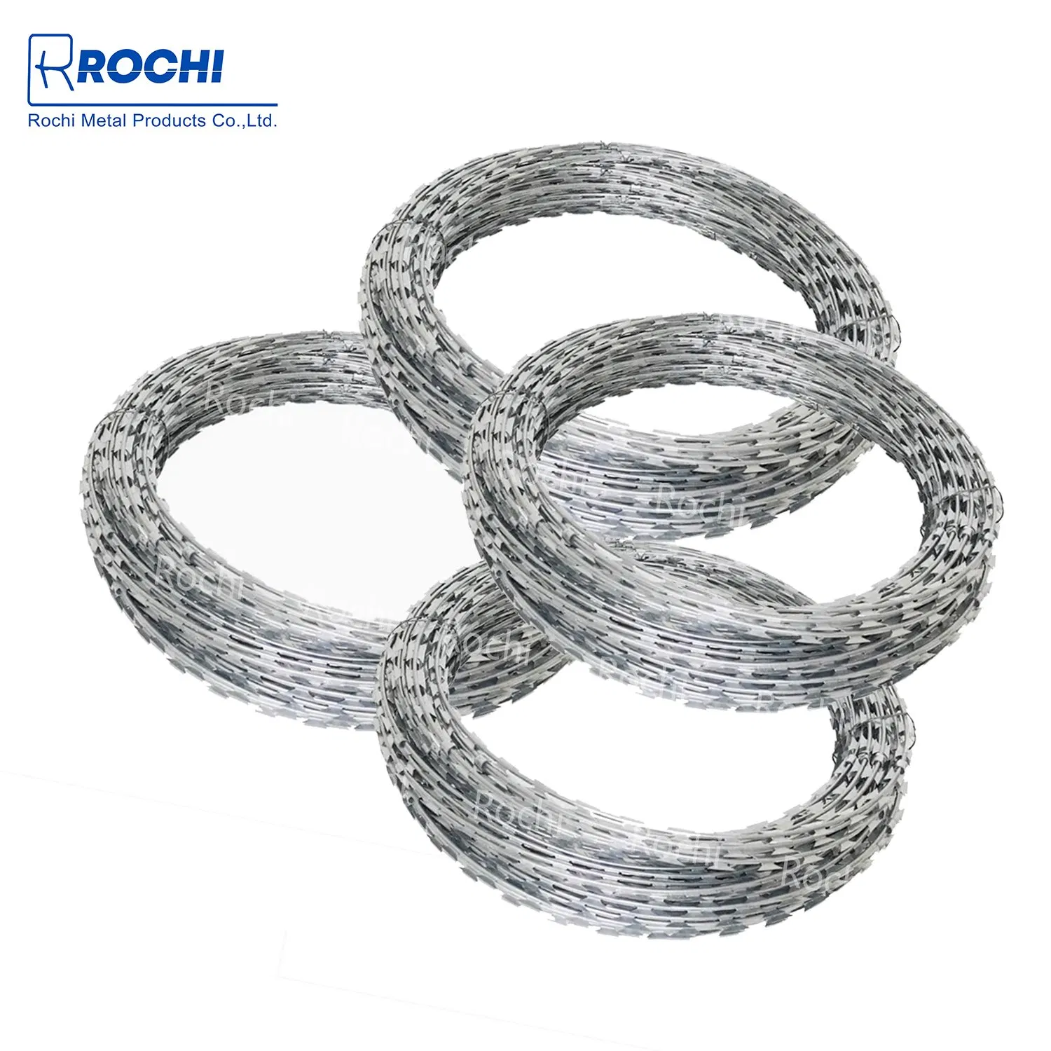 Factory Wholesale Bto-22 Hot Dipped Galvanized Concertina 0.5mm Thickness 450mm Razor Barbed Wire for Fence Protection
